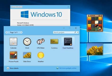 Add the weather gadget to your desktop in windows 7. How to Bring Desktop Gadgets to Windows 10 « Windows Tips