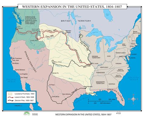 153 Western Expansion In The Us 1804 1807 Kappa Map Group