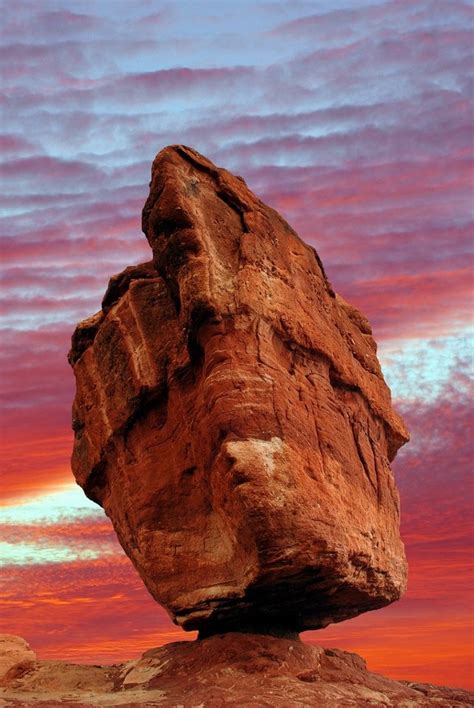 Balanced Rock In The Garden Of The Gods Colorado Springs Photo On