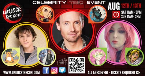 Unlock The Con Celebrity Trio Event Tickets At Auburn Outlet Mall In Auburn By Unlock The Con