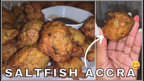 How To Make Trini Saltfish Accra Saltfish Fritters Trinidad