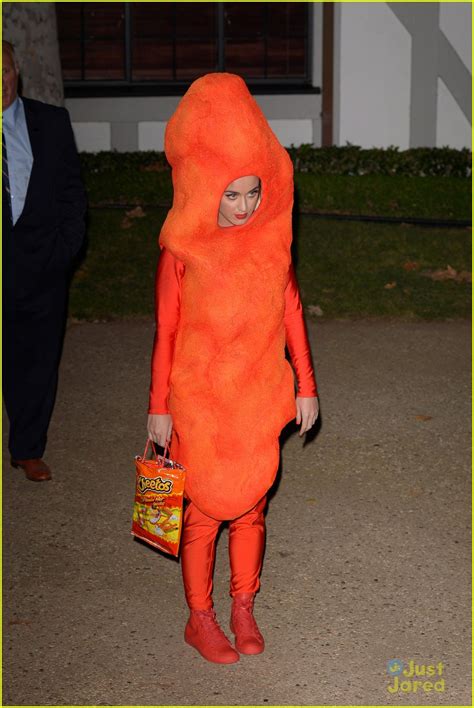 Full Sized Photo Of Katy Perry Turns Into A Flaming Hot Cheeto For Halloween Katy