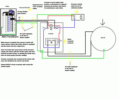 Air Compressor Wiring Diagram 230v 1 Phase Cadicians Blog