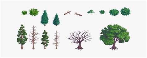 Sprite Sheet Example Tree Planting Rpg Maker Art Isometric Tileset