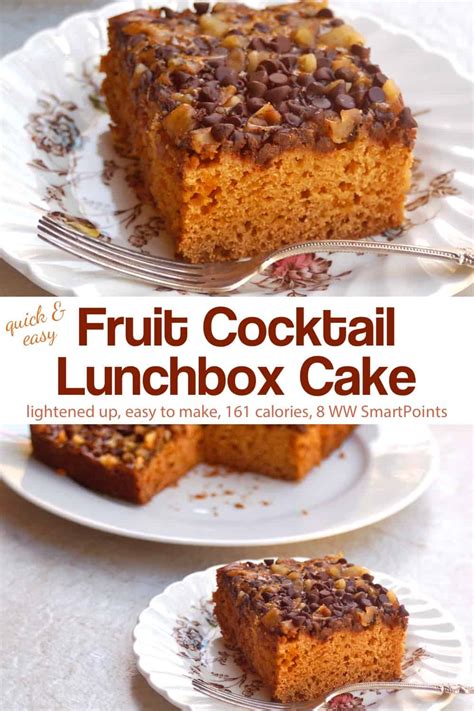Quick Fruit Cocktail Lunch Box Cake Simple Nourished Living