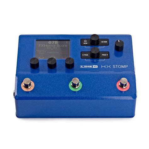 Line 6 Helix HX Stomp Multi Effects Pedal Ltd Ed Blue At Gear4music