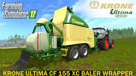 Farming Simulator 17 Krone Ultima Cf 155 Xc Baler Wrapper Combination