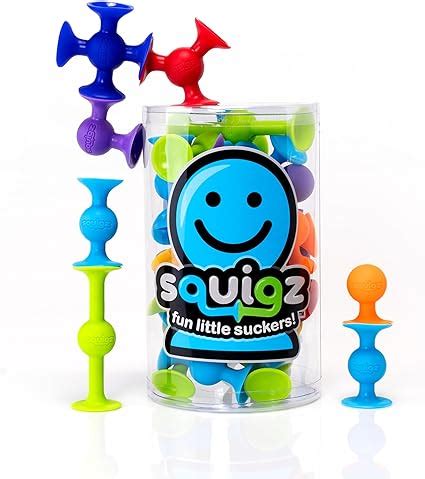 Amazon Com Fat Brain Toys Squigz Starter Set Piece Toys Games