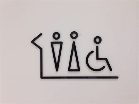 Toilet Sign Toilet Sign Toilet Signage Bathroom Signage