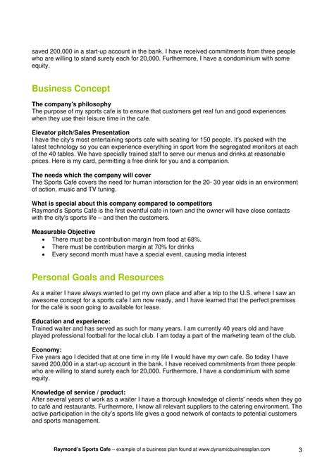 Free 5 Restaurant Business Plan Forms In Pdf