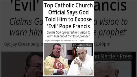 Highest Ranking Official Of Catholic Church Warn Christians Youtube