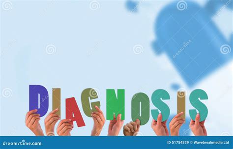 Diagnosis Against Blue Medical Background With Dna And Ecg Royalty Free