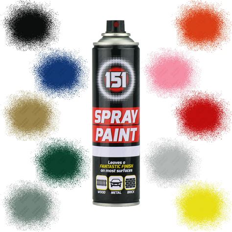 151 Car Spray Paint Aerosol Auto Primer Matt Gloss Metallic Clear