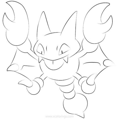Gligar Coloring Page Coloring Pages
