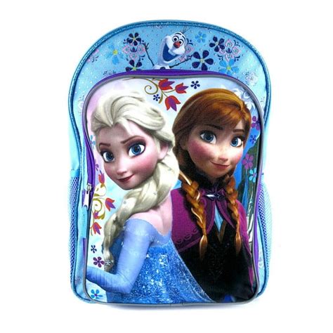 Fast Forward New York Disney Frozen Anna Elsa And Olaf Backpack Blue
