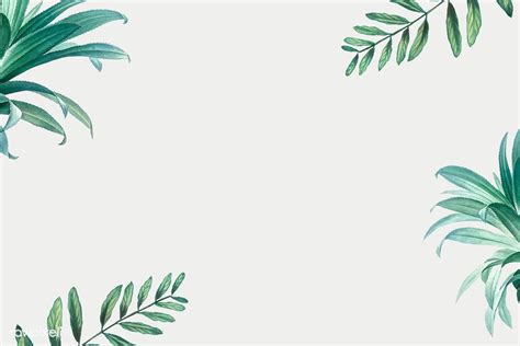 Download Premium Illustration Of Hand Drawn Tropical Leaves On A White