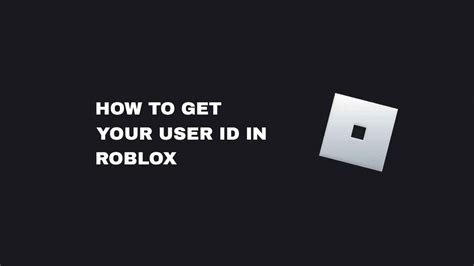 How To Get Your User Id In Roblox See Id With Url