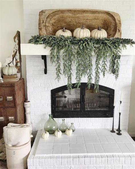 Cozy Living Room Decor In 2019 Fall Mantel Decorations