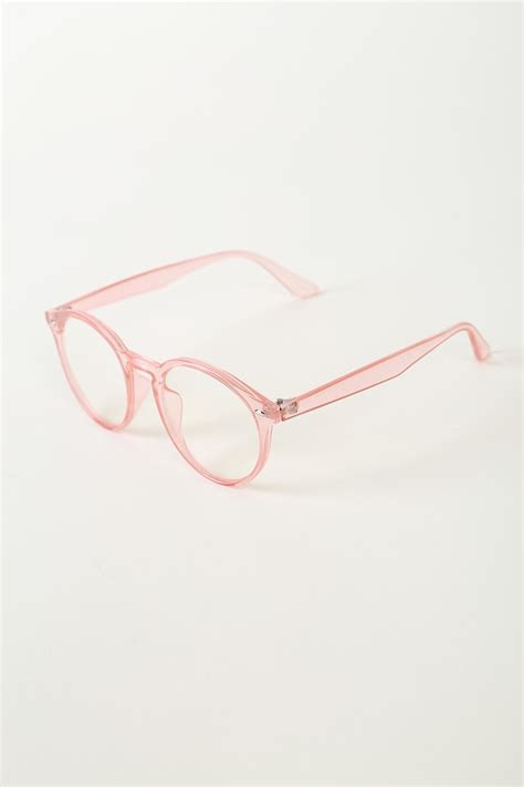 Blush Pink Glasses Blue Light Glasses Round Fashion Glasses Lulus