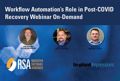 Workflow Automations Role In Post Covid Recovery Webinar Rochester