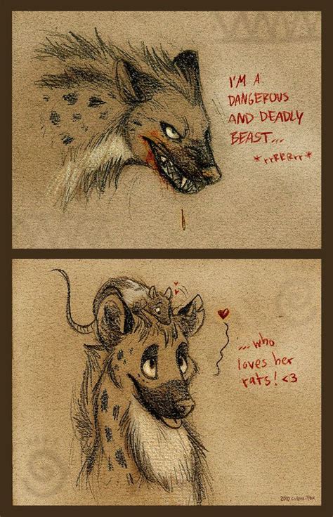 Double Edged Hyena Furry Art Cute Drawings