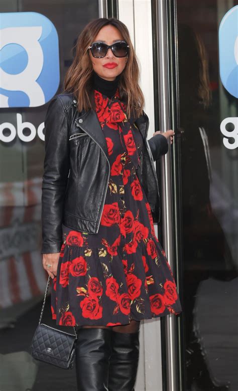 Myleene Klass In A Short Floral Dress And Knee High Leather Boots London 01152022 • Celebmafia