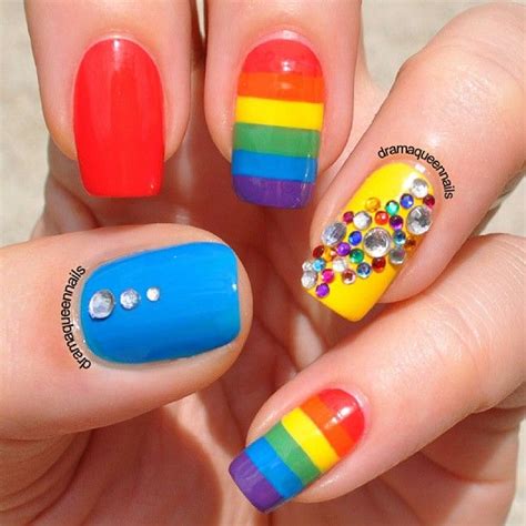 Marriage Equality Nails Rainbow Nails Rainbow Nail Art Rainbow