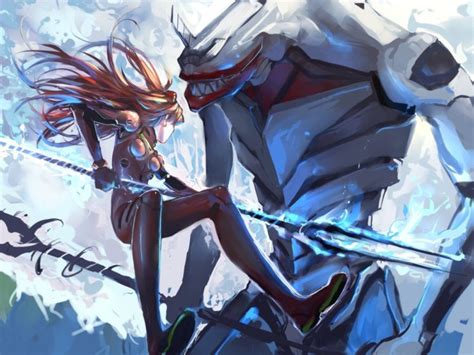 Neon genesis evangelion (新世紀エヴァンゲリオン, shin seiki evangerion, lit. Neon Genesis Evangelion, Anime girls, Asuka Langley Soryu ...