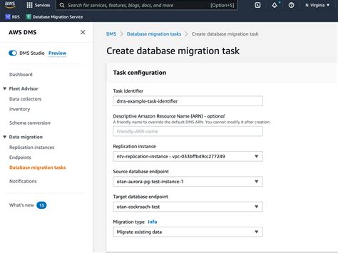 Migrate With AWS Database Migration Service DMS CockroachDB Docs