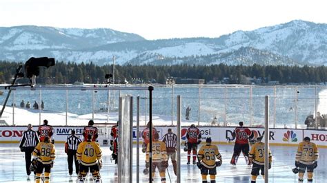 Heres What The Bruins Lake Tahoe Game Against The Flyers Looked Like