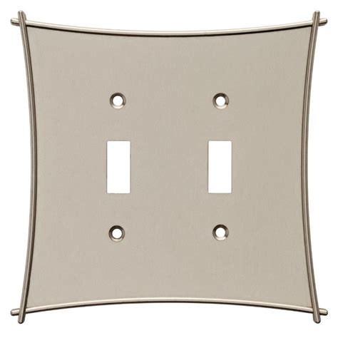 Functionally, they serve as decorative frames to light switches and plugs. Liberty Bellaire Decorative Double Switch Plate, Satin Nickel-W23368-SN-U - The Home Depot