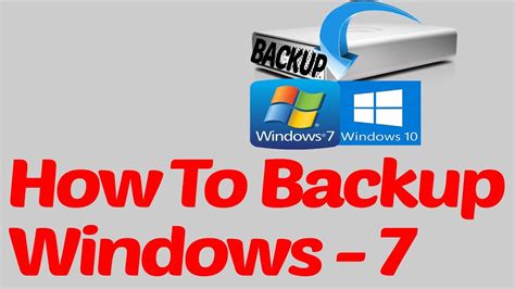 How To Backup Windows 7 Complete Tutorial 2017 Youtube
