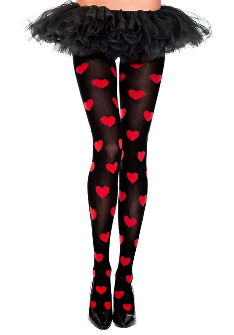 Queen Of Hearts Womens Tights