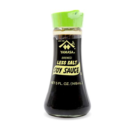 Yamasa Brewed Less Salt Soy Sauce With Dispenser 5 Fl Oz 148 Ml