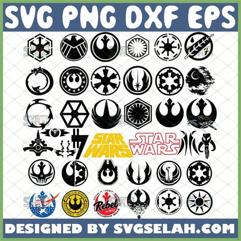 Clip Art And Image Files Embellishments Star Wars Symbols Star Wars Png