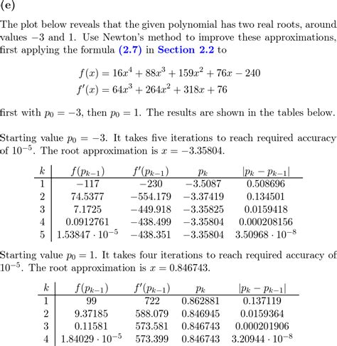 Find Approximations To Within 10 −5 To All The Zeros Of Quizlet