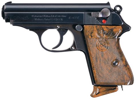 Walther Ppk Pistol With Party Leader Grips And Holster Rock Island