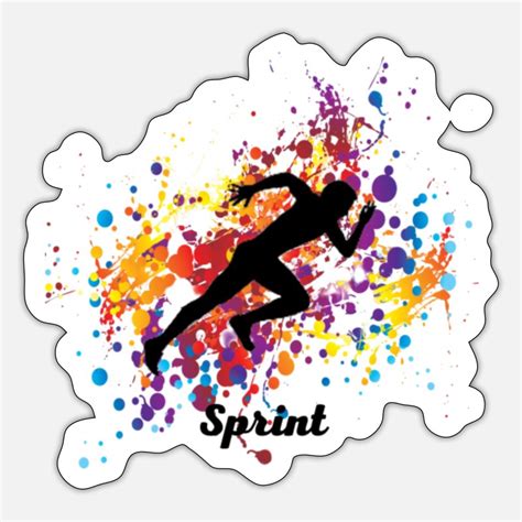 Sprint Stickers Unique Designs Spreadshirt