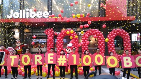 Jollibee 1000th Store Opening 04 Jul 2017 Youtube