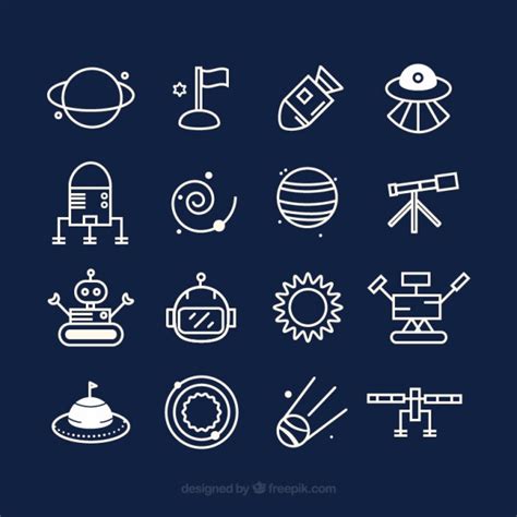 Check spelling or type a new query. Free Vector | Cute space icons