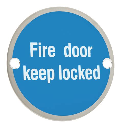 Sparka Fire Door Keep Locked Sign
