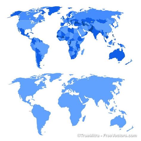 World Map Vectors Ai Uidownload