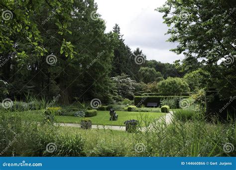 Garden Of Mien Ruys In Dedemsvaart Stock Photo Image Of City