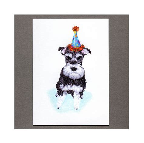 Schnauzer Party Dog Birthday Dog Birthday Party Schnauzer Art