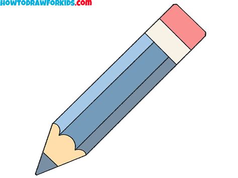 How To Draw A Pencil Easy Drawing Tutorial For Kids