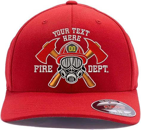 Custom Embroidered Firefighter Hats 6477 6277 Flexfit Baseball Caps