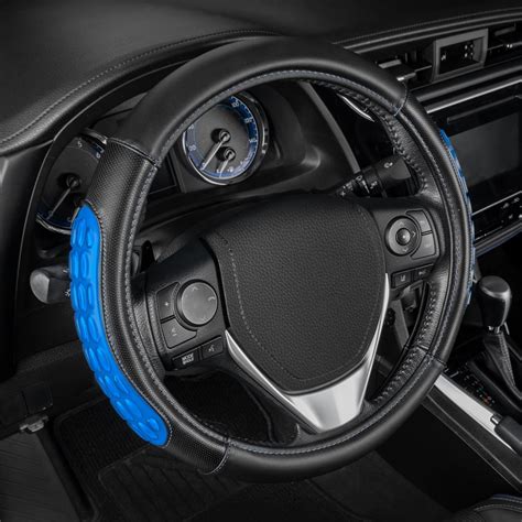 Sharper Image Cooling Gel Cushion Grip Steering Wheel Cover With