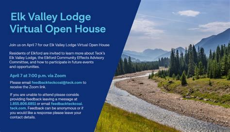 Elk Valley Lodge Virtual Open House