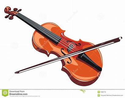 Violin Clipart Viola Cartoon Violins Royalty Bow