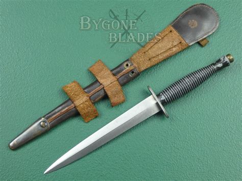 British 1943 Dated Fairbairn Sykes Commando Knife Third Pattern